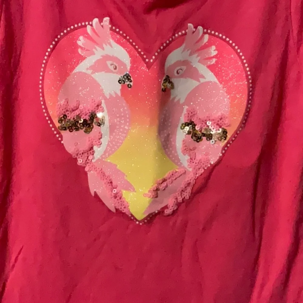 The Children's Place Pink Short Sleeve Tee with Heart Design